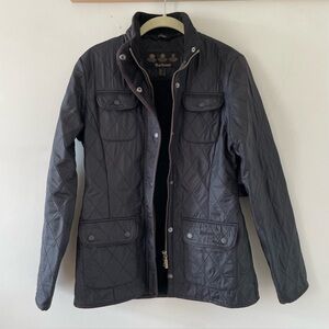 Barbour Black Quilted Jacket Size 4 Polarquilt